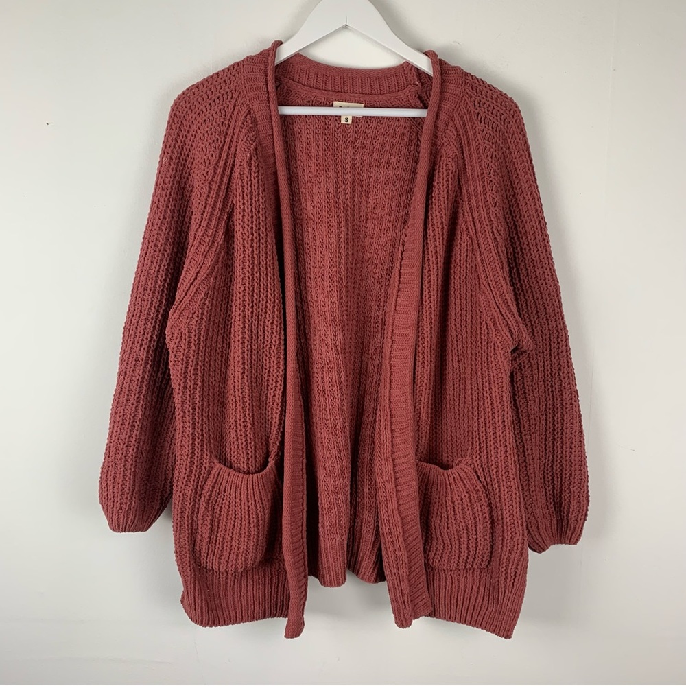 POL Chenille Cardigan Sweater Small